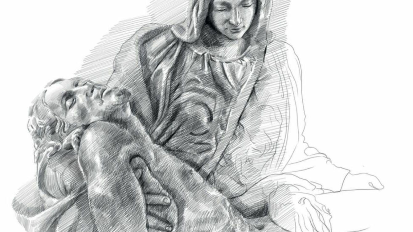 Piedad carboncillo